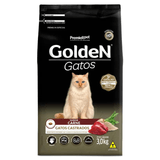 Ração Golden Gatos Castrados Carne 3kg