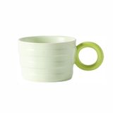 Caneca De Cerâmica De Rosquinha De Cor De Contraste, Coreana Simples E Fresca