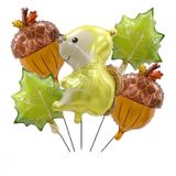 Balão Principal Do Esquilo De Abóbora De Ação De Graças, Alumínio Do Shopping