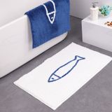 Pequeno Peixe Rebanho De Desenho Infantil Tapete De Desenho Animado, Banheiro