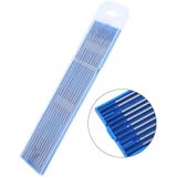 10 Peças Soldando Eletrodos De Tungstênio. Ponta Azul De Eletrodo De Lantâneo 1.0 / 1.6 / 2.4mm. Premium 2% Lanthanum Welding Tungsten Elect
