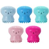 5 Pacote De Limpeza Facial Escova De Silicone Escova Facial Massageador Bonito Pequeno Polvo Forma Esfregador Facial Para Limpar Profunda Ma