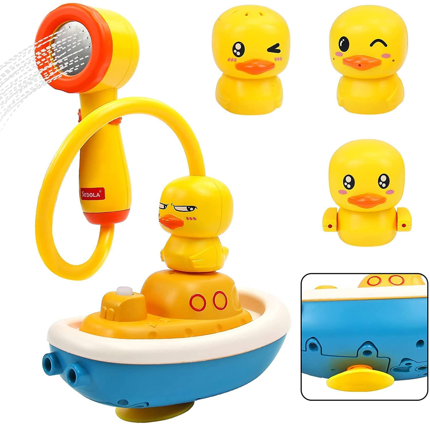 Brinquedo De Banho De Bebê, Brinquedo De Banho De Polvilho De Pato Amarelo, Brinquedo De Banho Flutuante Infantil, Chuveiro De Água Infantil