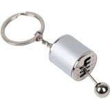 Chaveiro Auto Shifter, Chaveiro De Carro De Liga Criativa, Chaveiro De Corrida De Transmissão Manual Prata Modelo De Chaveiro Homem Chaveiro