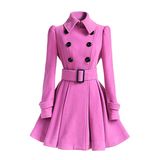 Jaqueta De Lã Feminina Outerwear Coat-preto (xl)