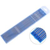 10 Peças Soldando Eletrodos De Tungstênio. Ponta Azul De Eletrodo De Lantâneo 1.0 / 1.6 / 2.4mm. Premium 2% Lanthanum Welding Tungsten Elect