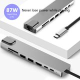 6 Em 1 Portas Usb 3.0 Tipo C Usb-c Hub Para 4k 30hz Hd Rj45