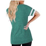 Casual Fashion Mulher Manga Curta T-shirt S