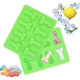 2 Pacotes Engraçados Ice Cube Bandeja Nova Bandeja De Gelo Cubo De Silicone Molde De Melhor Smoothie Maker Criativo Clear Pop Saco De Cubo D
