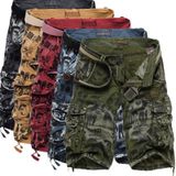 Masculino Camo Bermuda Shorts Baggy Cargo Shorts = (29)