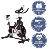 Bicicleta Ergométrica Vertical Spinning Kikos Profissional F5i Com Roda De Inércia De 10 Kg