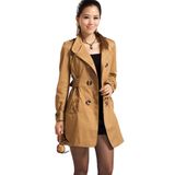 Trench Coat High Cut Mulher Brown M