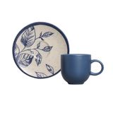 Conjunto 6 Xícaras De Café Com Pires Coup Stoneware Uirapuru 97ml Porto Brasil