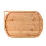 Tábua De Bambu Para Churrasco 33x24cm Com Alça Oikos