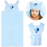 Toalha De Bebê Encapuzada 100% Orgânica Algodão Bonito Bebê Toalha De Banho Animal 35.4 X 28.7 Para Baby Boy Baby Girl 0-7 Anos (cão)