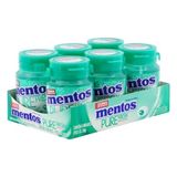 06 Potes Goma De Mascar Menta Verde Zero Açúcar Mentos 336g