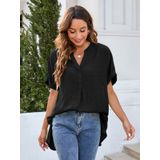 Casual Fashion Mulher Manga Curta T-shirt S