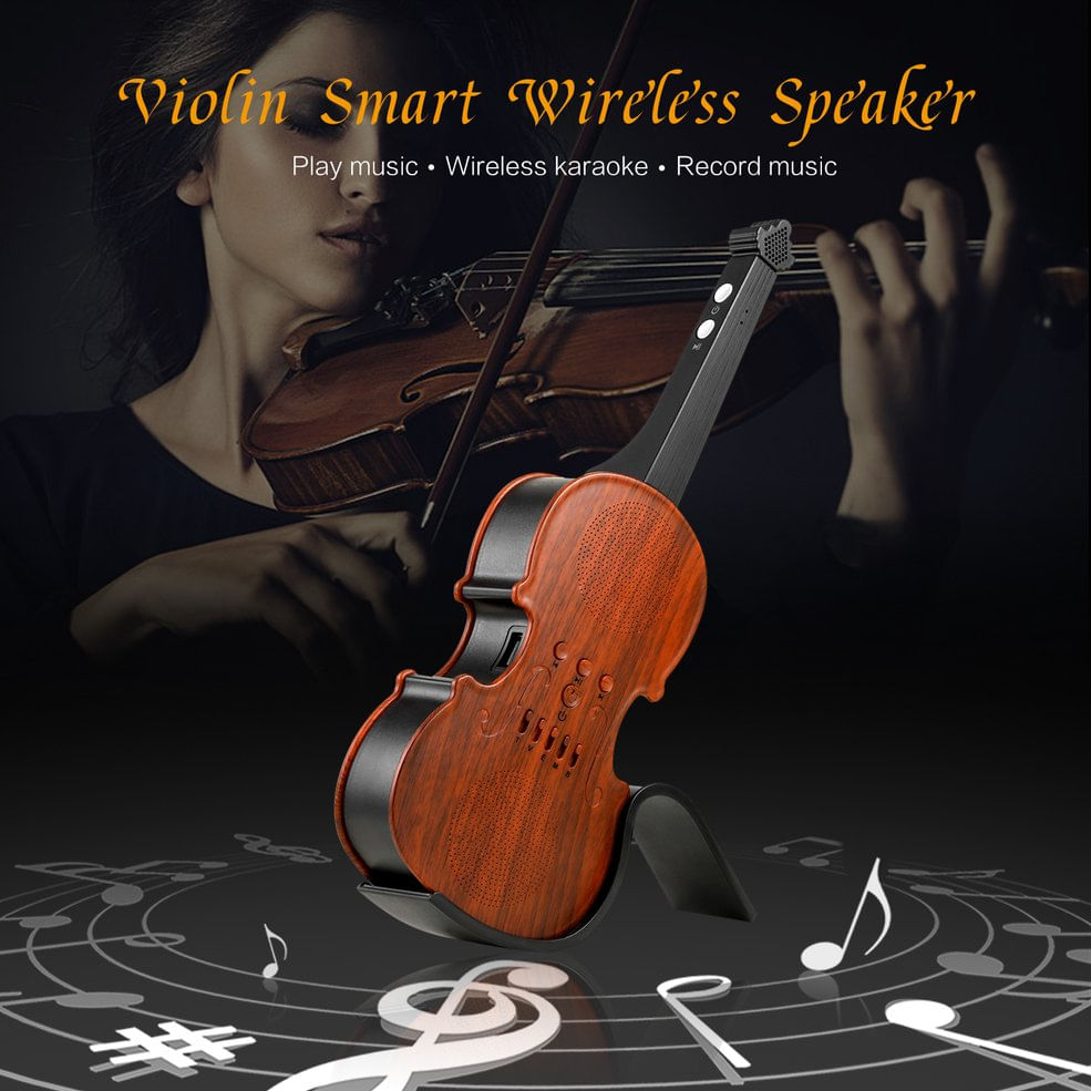 Microfone Sem Fio De Violino E Hifi Karaoke Speaker Music Sp