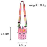 2 Pacotes Pop Unicórnio Bolsas Para Meninas, Moda Fidget Toys Pu