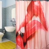 180 X 180cm Cortina De Chuveiro Do Banheiro + 12 Ganchos