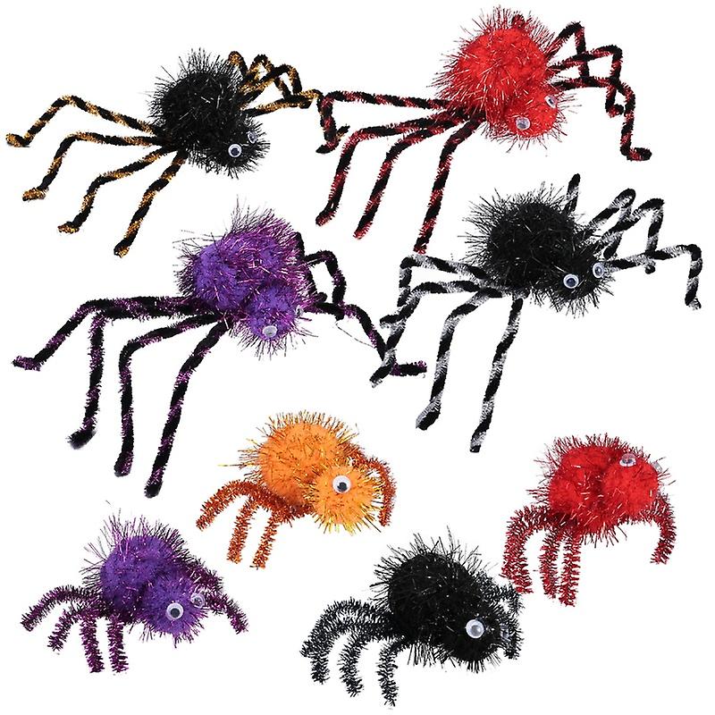 Halloween Plush Spider Doll Simulação Spider Prank Toy Para