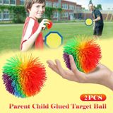 Grande Arco-íris Macaco Stringy Ball Silicone Saltando Fofo-