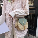 Mulheres Straw Handbag Mulit Style Hexágono Moda Rattan Bag S