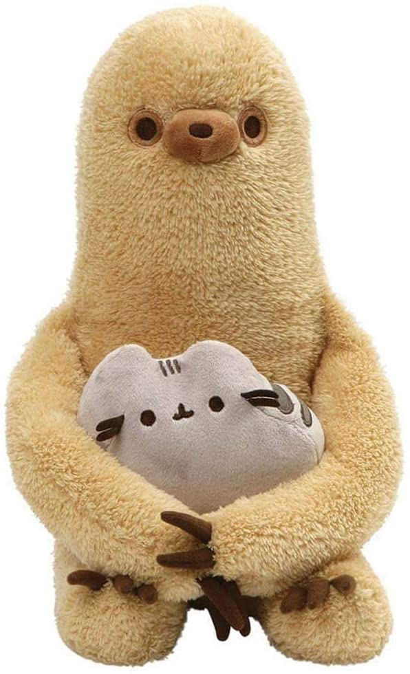 Gund Pusheen Com Sloth Pelúcia Animal Recheado, Conjunto De 2, Multicolor, 13