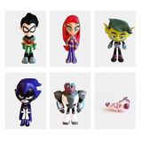 Teen Titans Go Deluxe Six Pack Figura Set Mini Beast Boy Rav