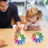 Flor Sensory Dimple Toy, Numerais Color Recognition Educat