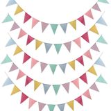 Pacote De 5 Bunting Chains Banner Garland Decoração Ao Ar Livre Para Casamento, Festa, Natal, Festa De Aniversário