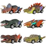 Dinossauro Brinquedo Puxar Para Trás Carros, 6 Pacotes Dino Brinquedos Para Meninos E Crianças De 3 Anos, Brinquedos Menino Idade 3,4,5 E Pa