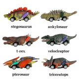 Cht-dinossauro Brinquedo Puxar Para Trás Carros 6pcs Dino Brinquedos Para 3 + Meninos G