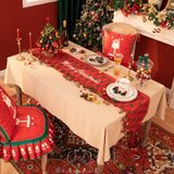 Mesa De Natal À Prova D&#39;água De Algodão E Linho E À Prova De Óleo