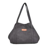 Bolsa De Lona De Grande Capacidade Sólida Bolsa De Lona Feminina, Moda