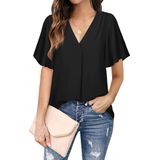 Casual Fashion Mulher Manga Curta T-shirt S