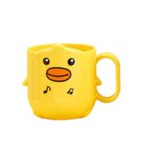 Taça De Escova De Dentes Infantil Pato Amarelo, Simples