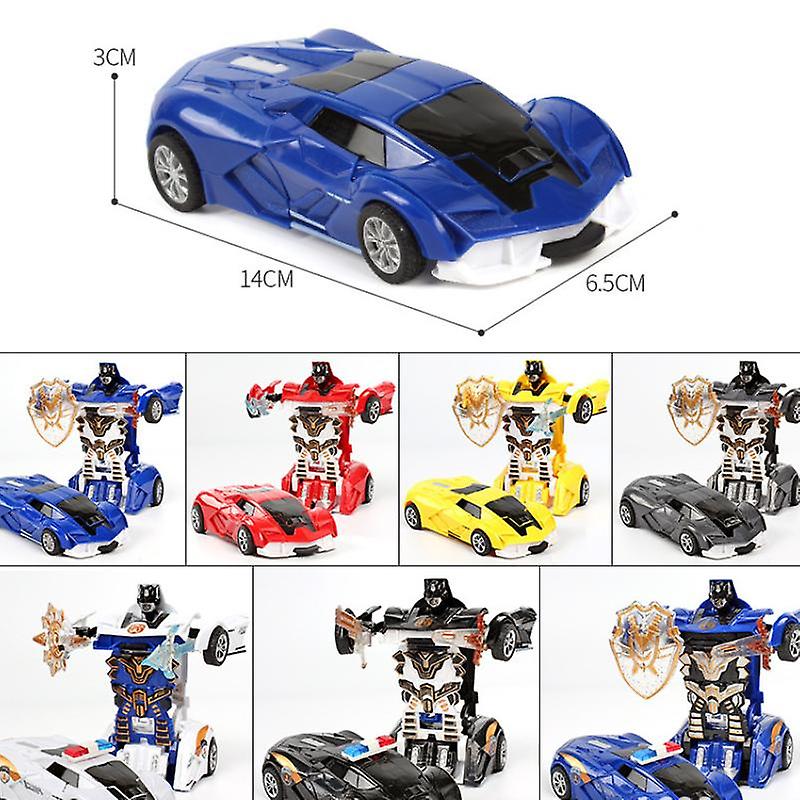 (duas Peças) Deformação De Colisão Carro De Brinquedo Autobot Robô Ine