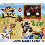 Hot Wheels Monster Trucks Lançamento E Bash Play Set