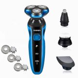 Zn1159-azul 03 Barbeador Elétrico Recarregável Shaver Elétrico