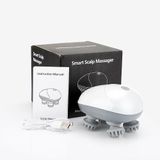 Massageador De Cabeça Portátil, Massageador De Couro Cabeludo Sem Fio Com 4 Massa