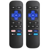 (pacote De 2) Controle Remoto Substituído Somente Para Roku Box, Com
