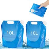 2 X 10l Recipiente De Água Dobrável Portátil Tanque De Água Potável Dobrável Para Churrasco De Piquenique De Camping Ao Ar Livre