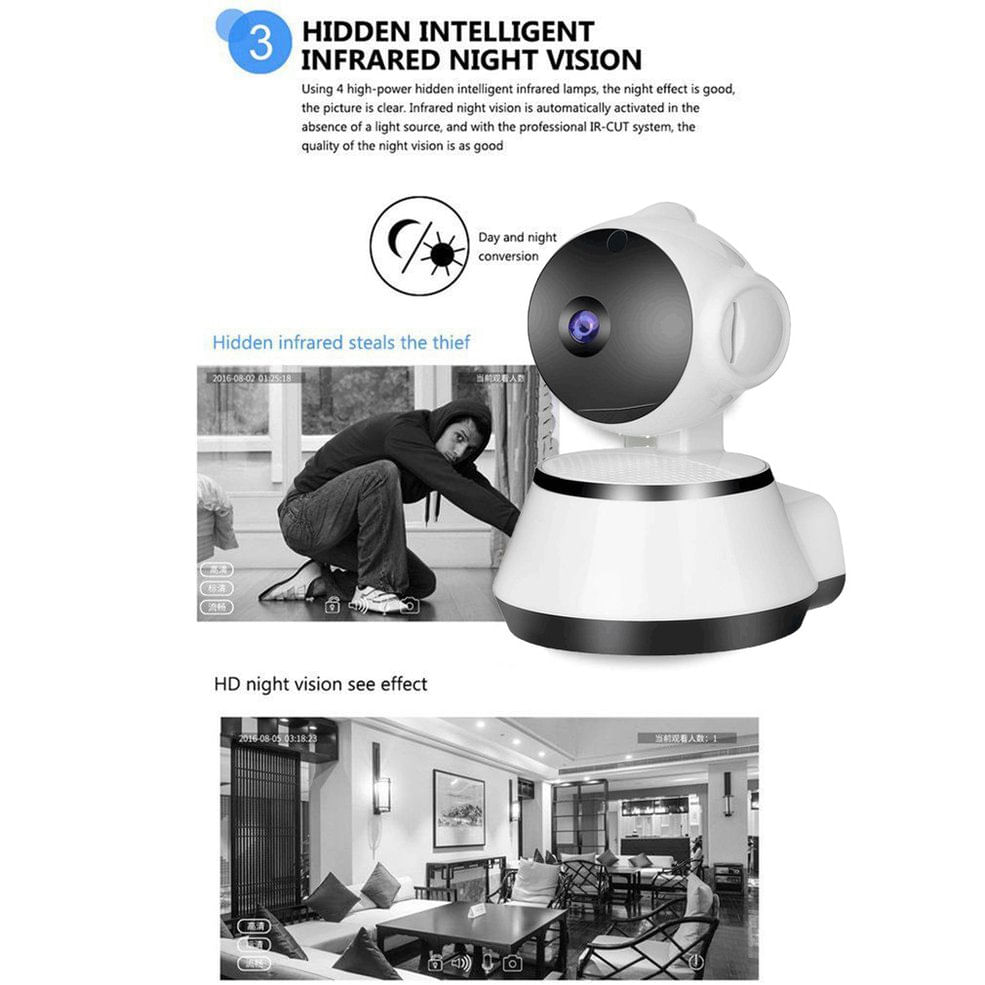 Smart Alarm Monitor Ip Camera Wireless Security Vigilância