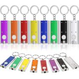 16 Peças Mini Chaveiro Led Luzes Chaveiros Lanterna Uma Variedade De Cor Ultra Brilhante Lanterna Portátil Chaveiro Flash Lanterna Tecla Ané