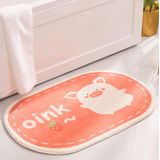 Tapete De Desenho Animado Doméstico, Banheiro Super Absorvente