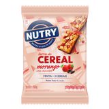 Barra De Cereais Nutry Morango Com Chocolate 3 Unidades Com 22g Cada