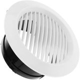 Rede De Ventilação. Saída De Ventilação. Ventilação Da Grade. Montagem Do Teto. Grade De Ventilação Circular Para Ventilação De Dutos Intern
