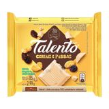 Chocolate Garoto Talento Branco Com Cereais E Passas 85g