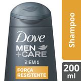 Shampoo 2 Em 1 Dove Men Care Força Resistente 200ml